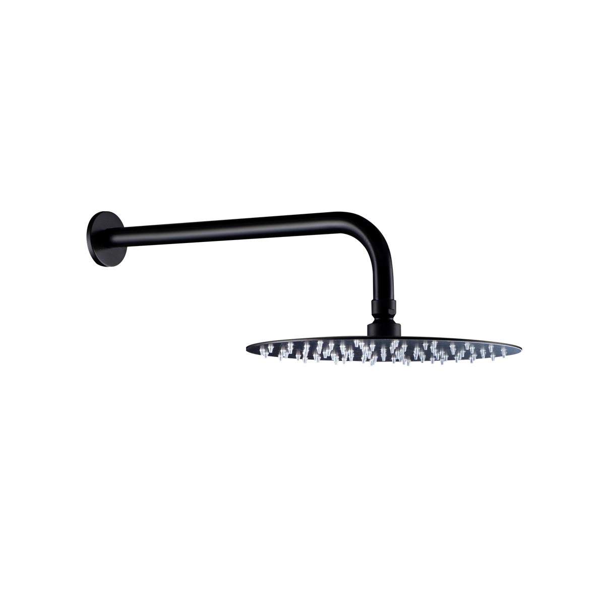 Kit soffione Valencia - Nero opaco - Cropelli Shower, sistemi doccia di design per il tuo bagno