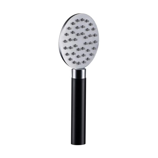 Doccetta tonda Ball - Nichel spazzolato e ABS - Cropelli Shower, sistemi doccia di design per il tuo bagno