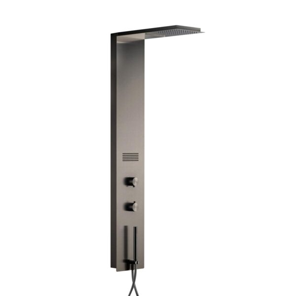 Pannello doccia In&Out - Nichel Spazzolato - Cropelli Shower, sistemi doccia di design per il tuo bagno