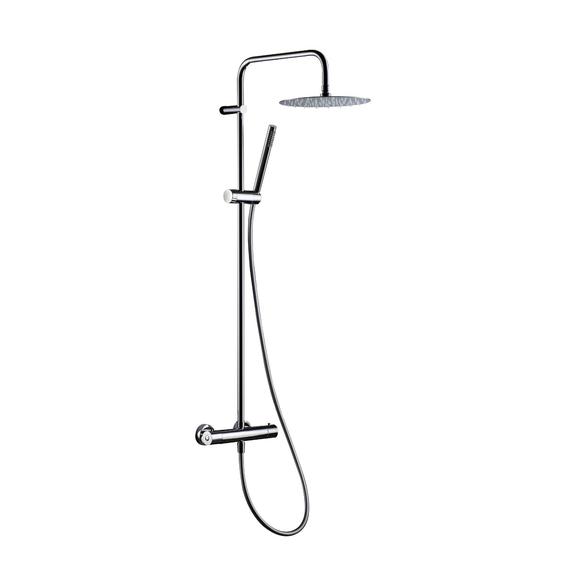 Colonna doccia Calliope - Cromo - Cropelli Shower, sistemi doccia di design per il tuo bagno