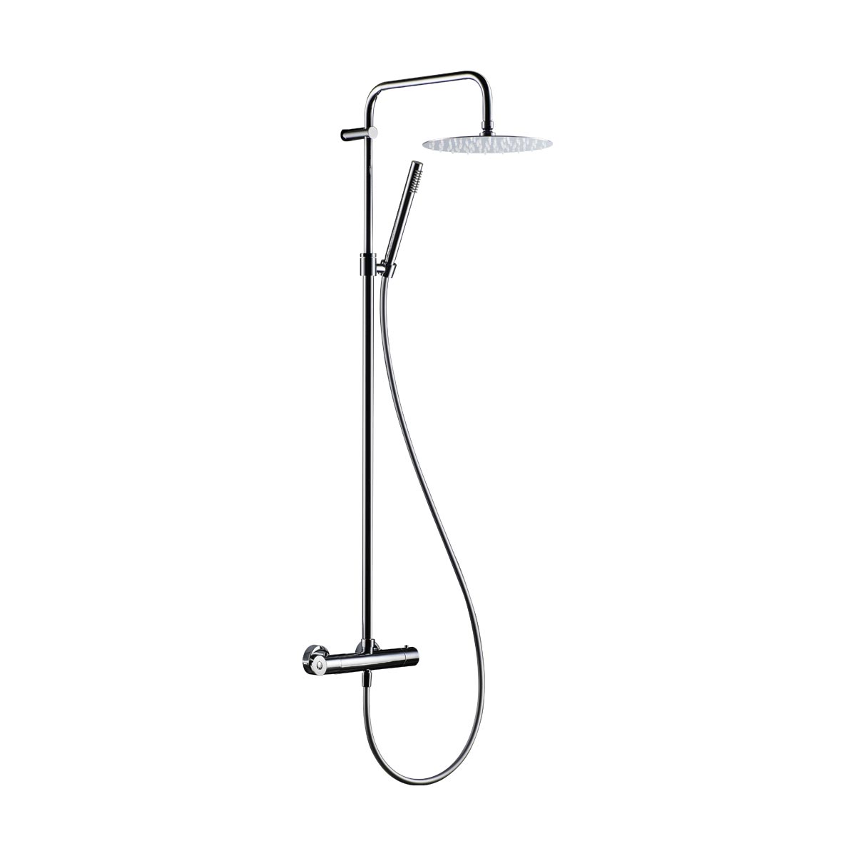 Colonna doccia Calliope Tele - Cromo - Cropelli Shower, sistemi doccia di design per il tuo bagno